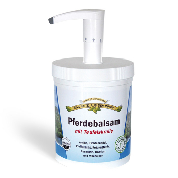 Pferdebalsam mit Teufelskralle 1000 ml Set inkl. Pumpaufsatz