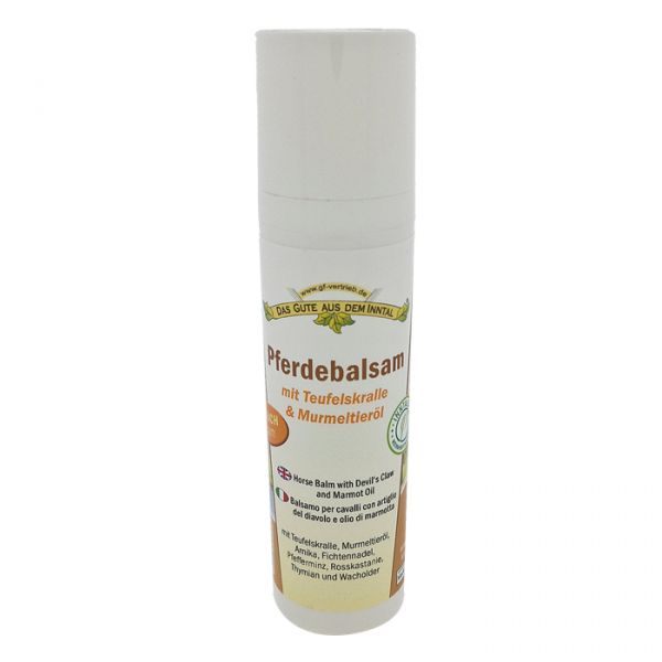 Pferdebalsam mit Teufelskralle & Murmeltieröl 75ml Spender